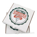 Kotak pizza bergelombang adat, kotak pembungkusan makanan
